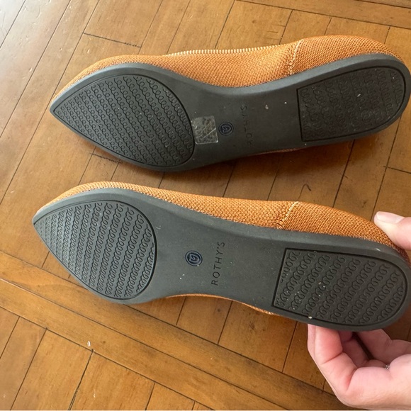 Rothy's Pointed Toe Tan Flats - Picture 4 of 4